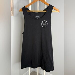 Brixton Black Tank with White Circle Logo
